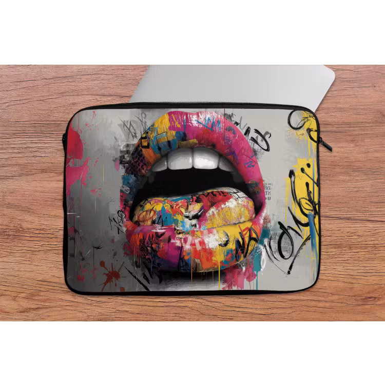 Laptophoes - Lippen - Graffiti - Expressief — 2