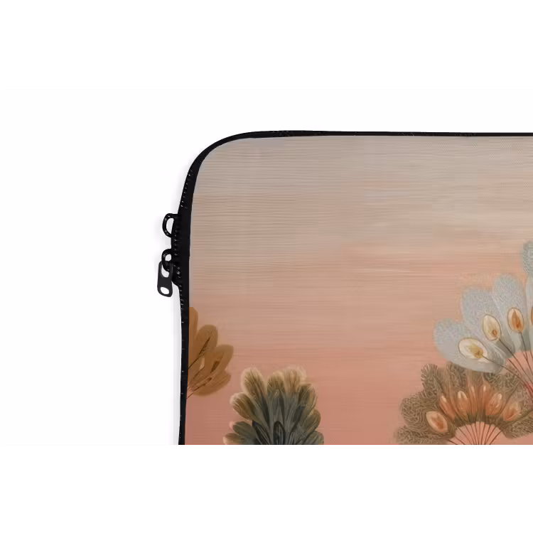 Laptophoes - Roze landschap - Palmen - Water — 6