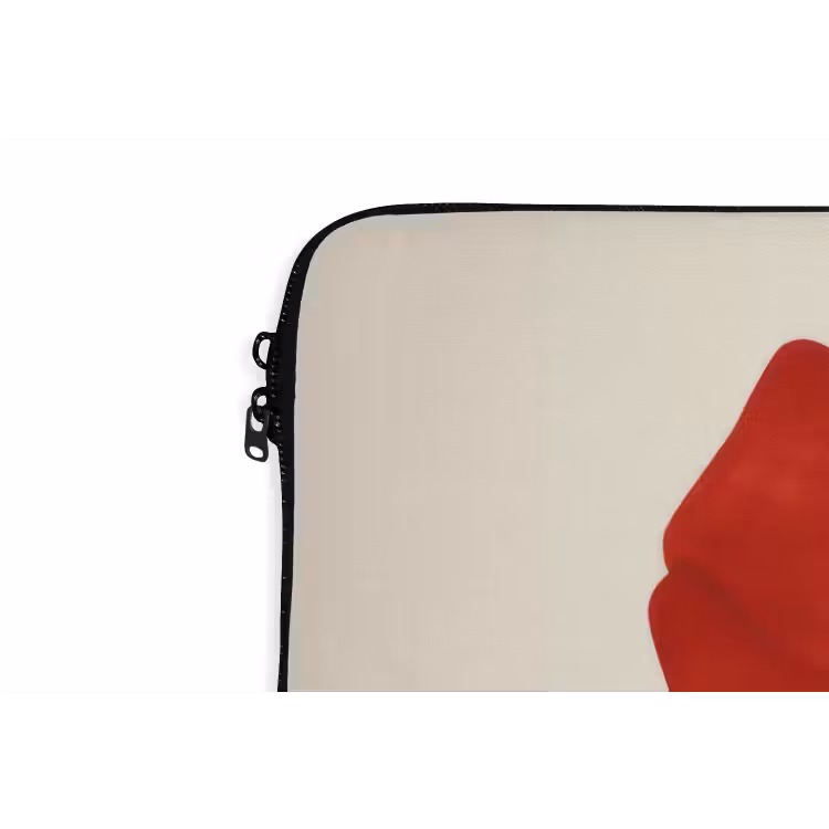 Laptophoes - Strik - Symmetrisch - Rood - Lint — 6