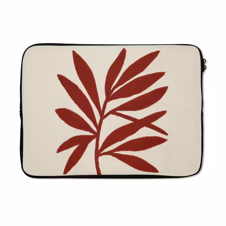 Laptophoes - Tak - Bladeren - Rood — 5