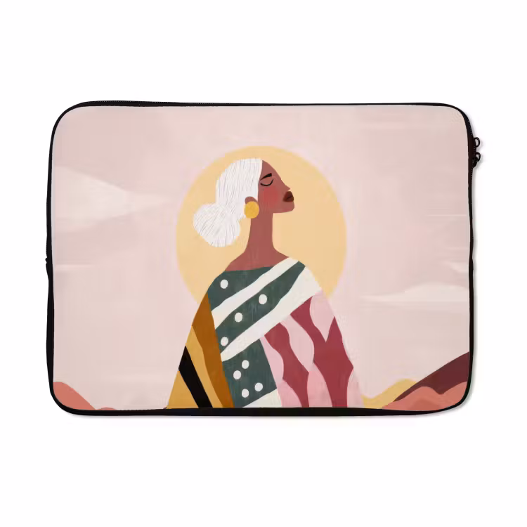 Laptophoes - Vrouw - Zon - Kleurrijk — 5