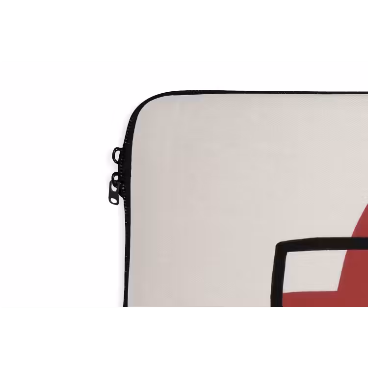 Laptophoes - Wijnfles - Quote - Rood - Glas — 6