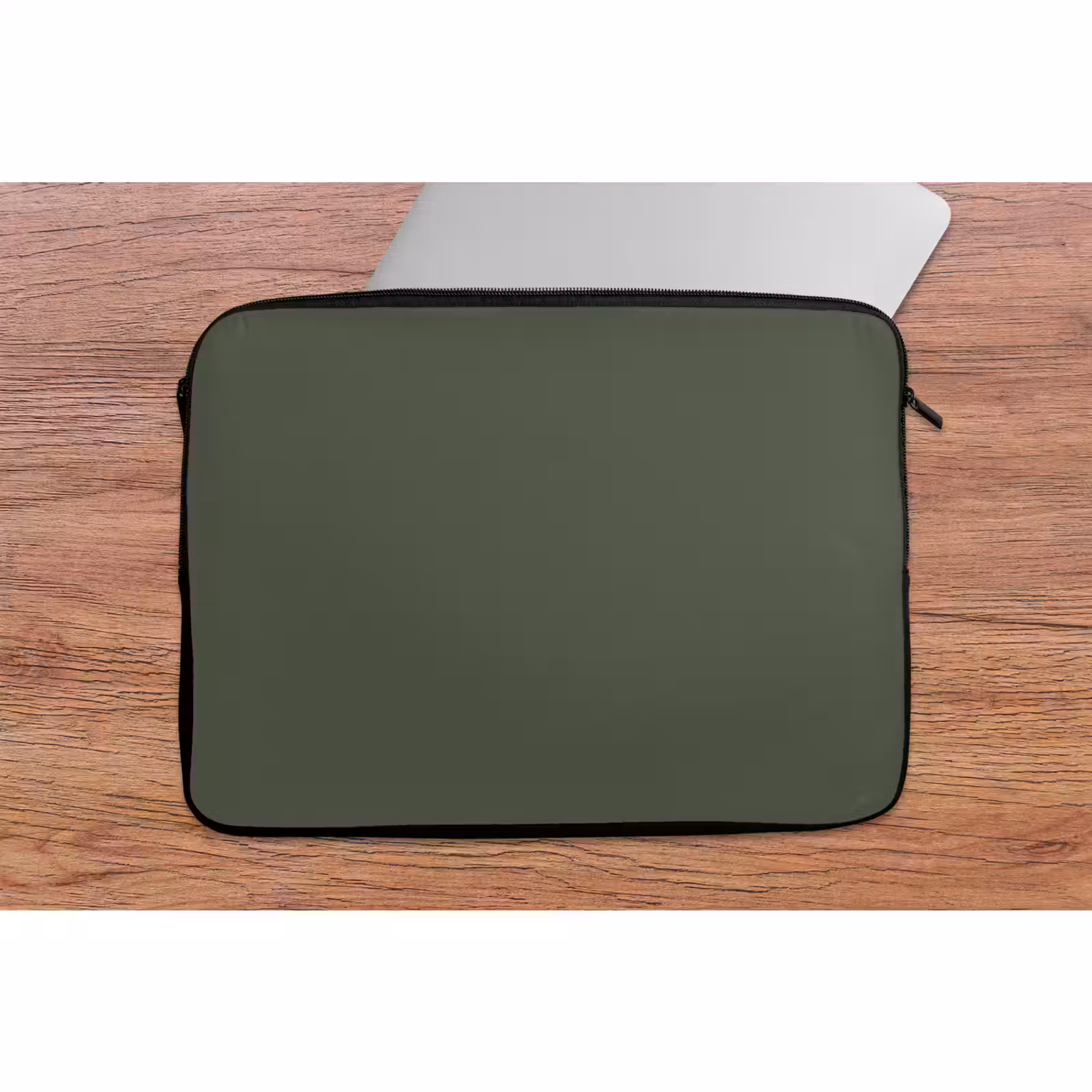 Laptophoes - Groen - Effen kleur - Olijfgroen — 1
