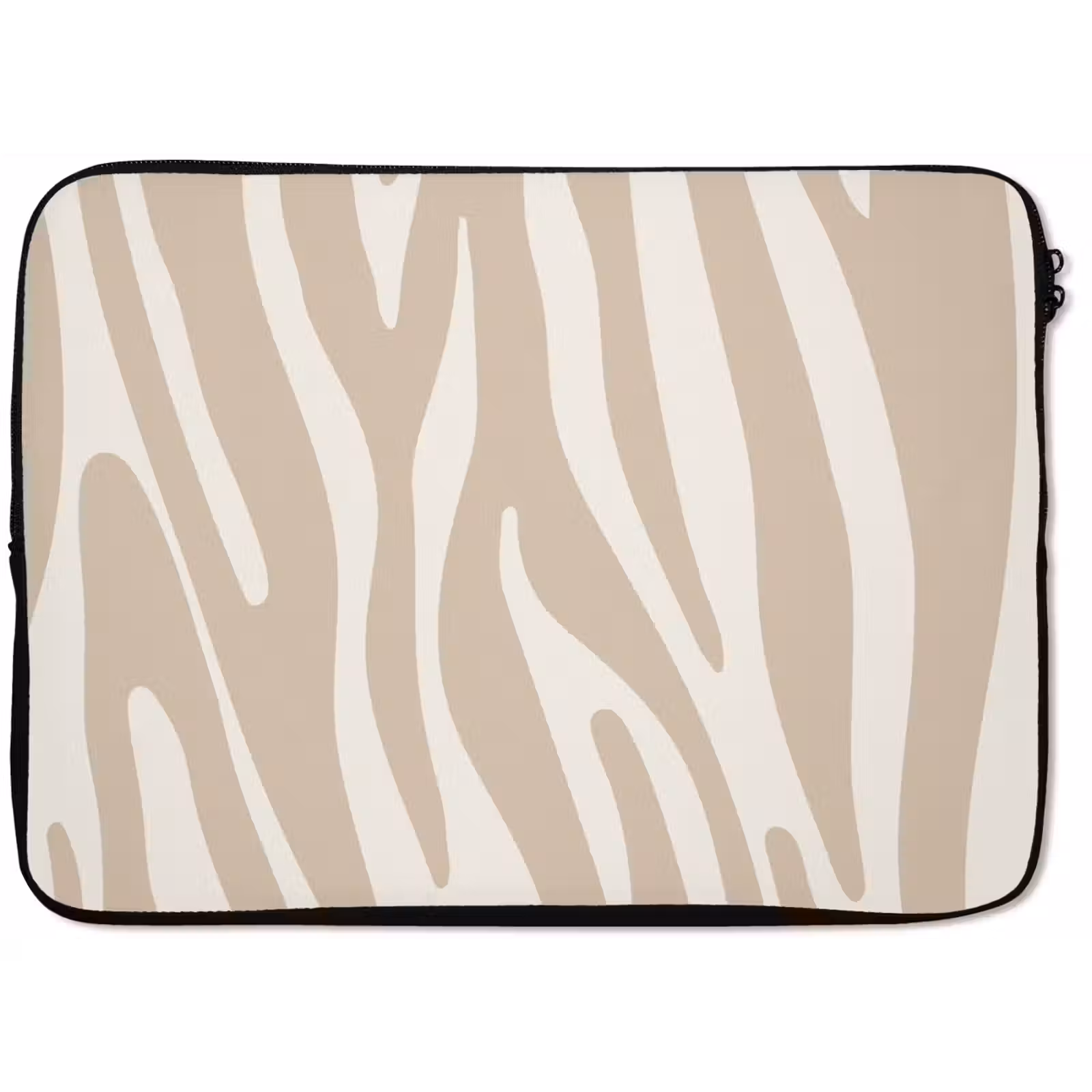 Laptophoes - Zebraprint - Beige - Wit - Dierenprint — 1