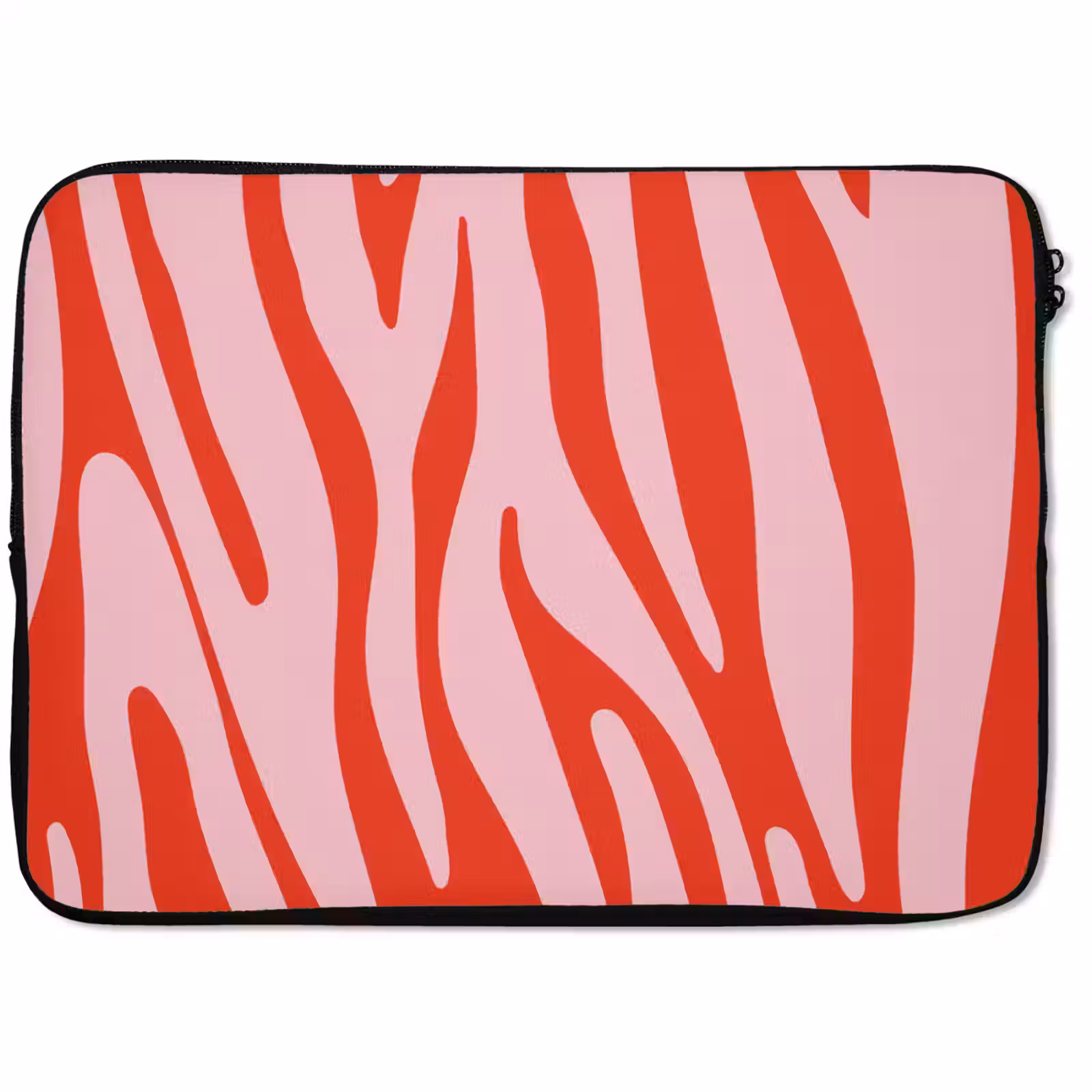 Laptophoes - Zebraprint - Roze - Rood - Dierenprint — 1