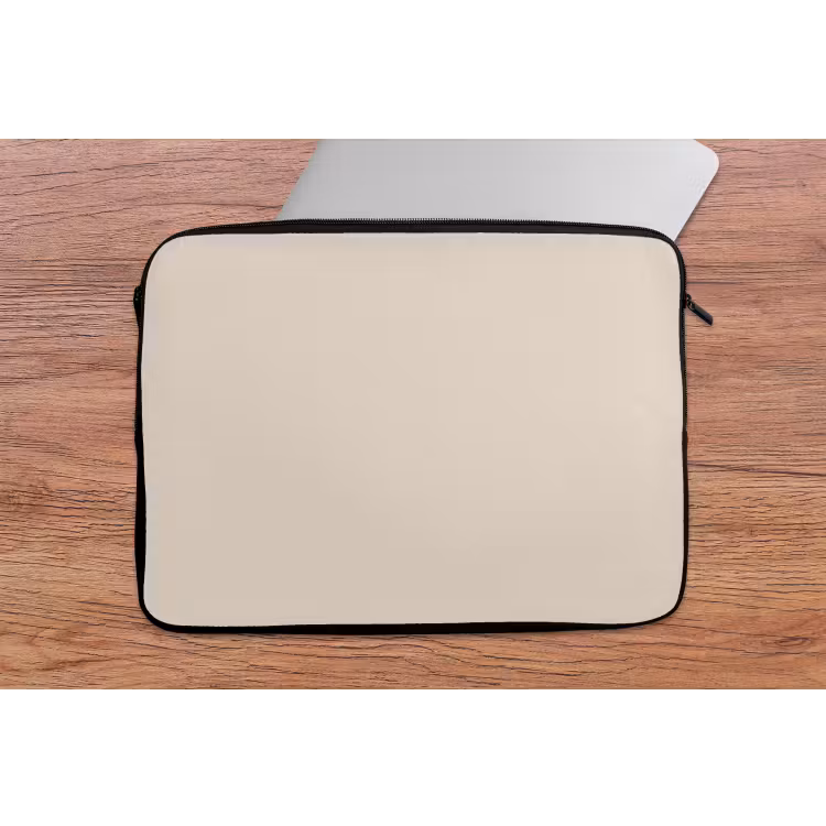 Laptophoes - Beige - Effen kleur — 1