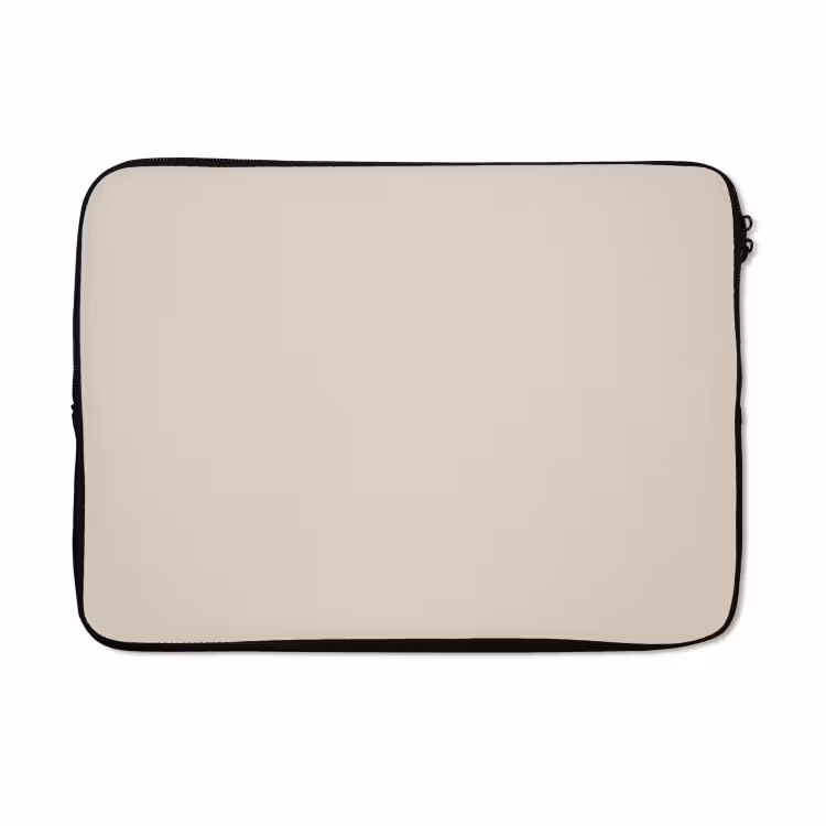 Laptophoes - Beige - Effen kleur — 4