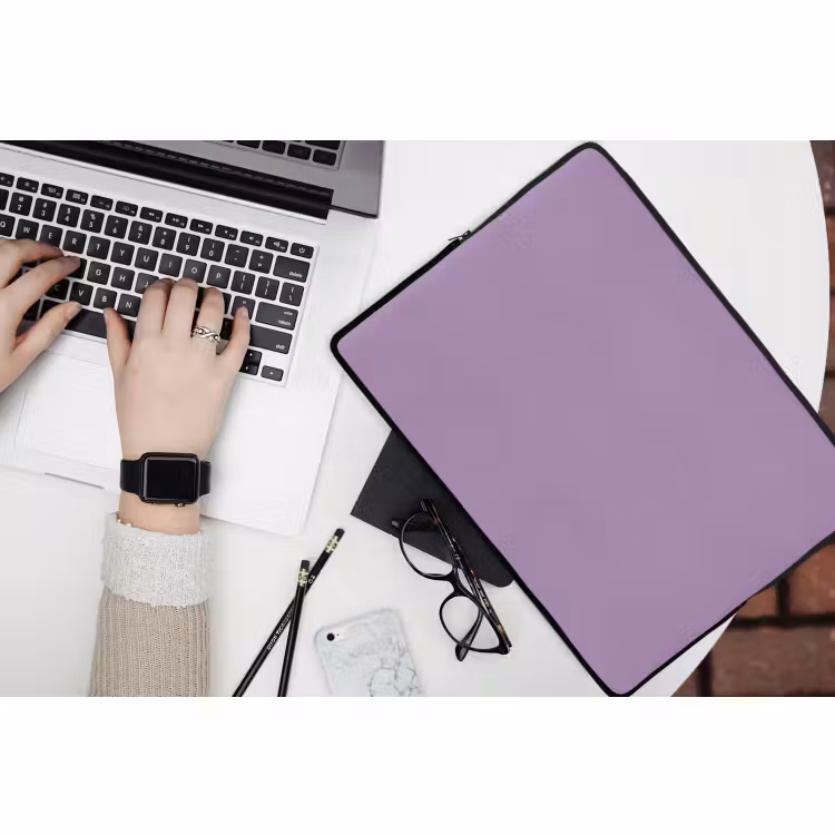 Laptophoes - Interieur - Paars - Kleuren - Paarse - Kleur - Effen — 2