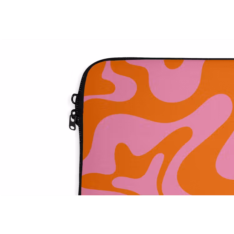 Laptophoes - Patroon - Roze - Oranje - Abstract - Modern — 6