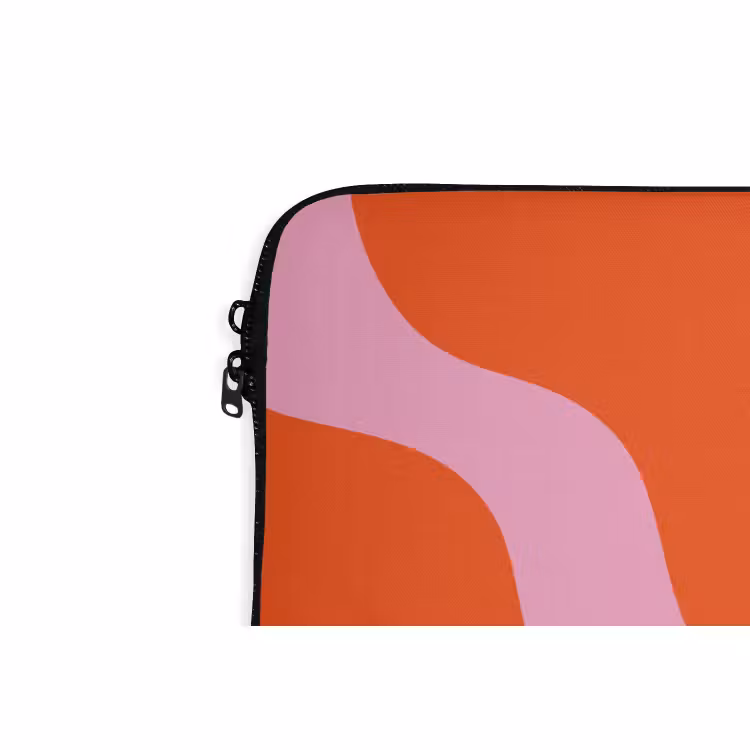 Laptophoes - Vlekken - Rood - Roze - Patroon - Minimalistisch — 6