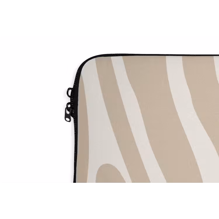 Laptophoes - Zebraprint - Beige - Wit - Dierenprint — 6