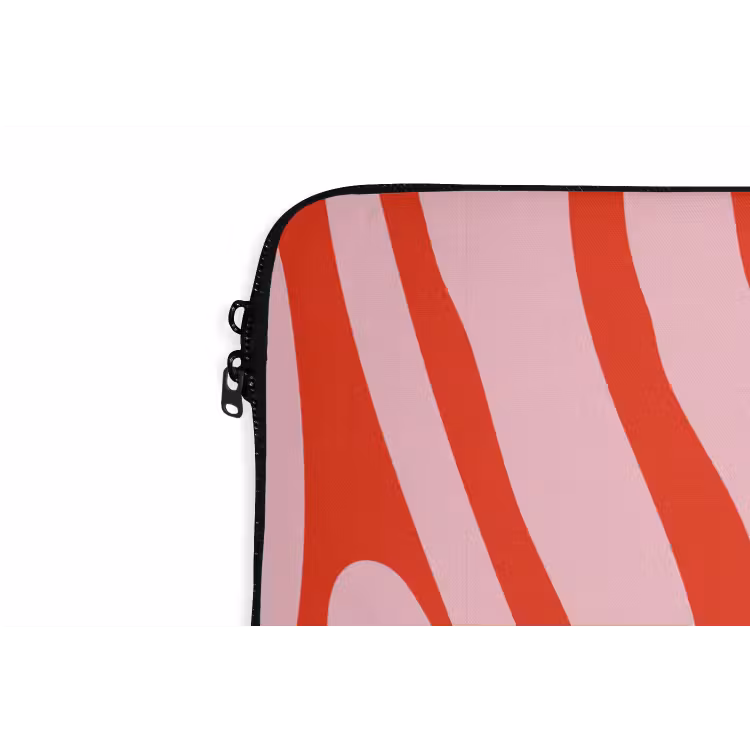 Laptophoes - Zebraprint - Roze - Rood - Dierenprint — 6