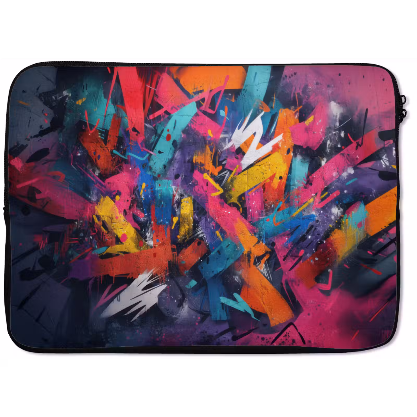 Laptophoes - Abstract - Explosie - Neonkleuren — 1