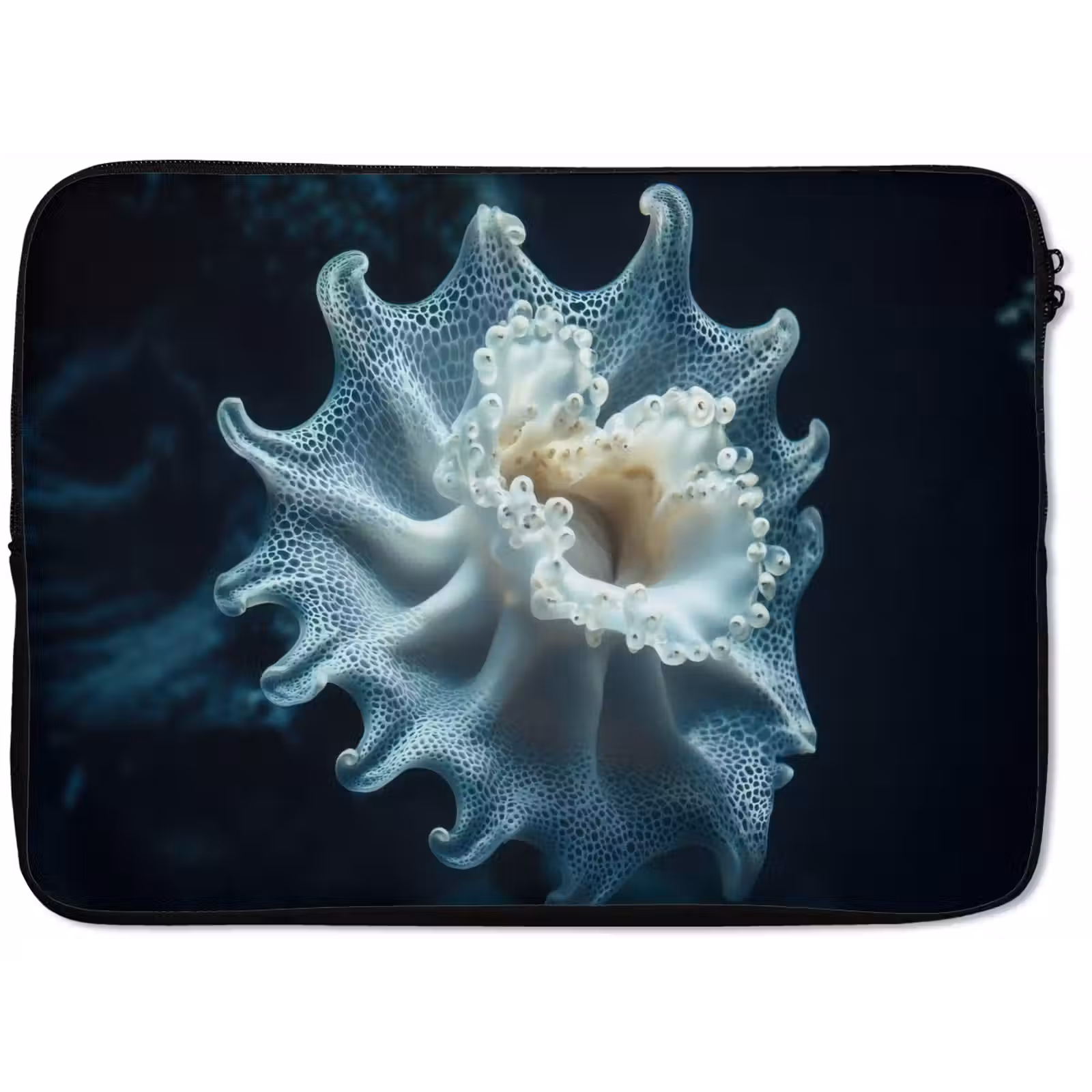 Laptophoes - Zeewezen - Wit - Golven - Water — 1