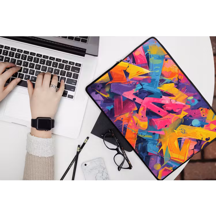 Laptophoes - Abstract - Vormen - Kleurrijk — 3