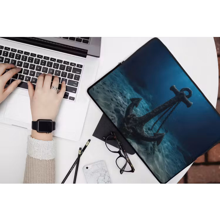 Laptophoes - Anker - Ijzer - Zeebodem - Zand — 3