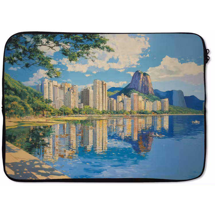 Laptophoes - Berg - Skyline - Strand - Water — 1