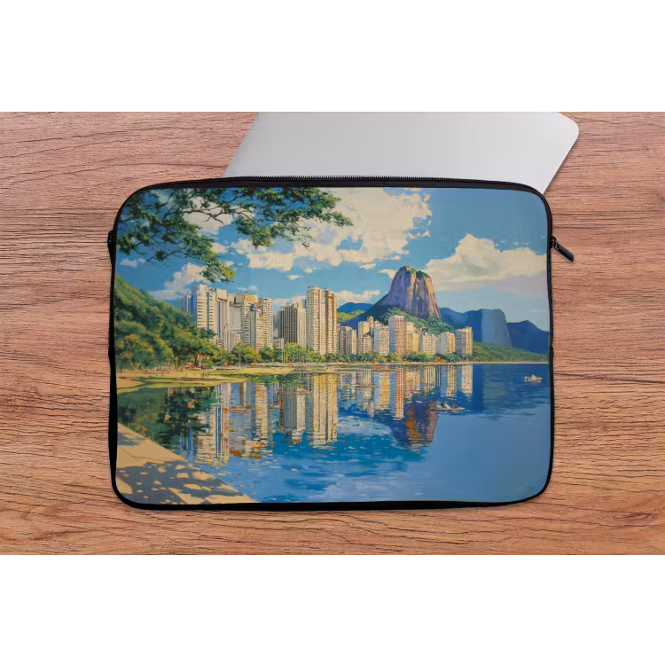 Laptophoes - Berg - Skyline - Strand - Water — 2