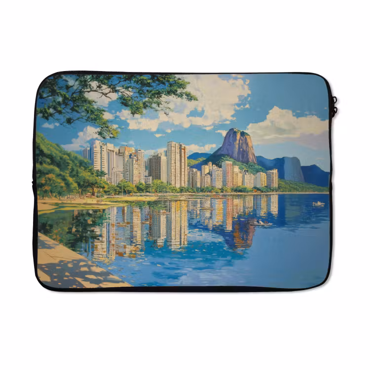 Laptophoes - Berg - Skyline - Strand - Water — 5