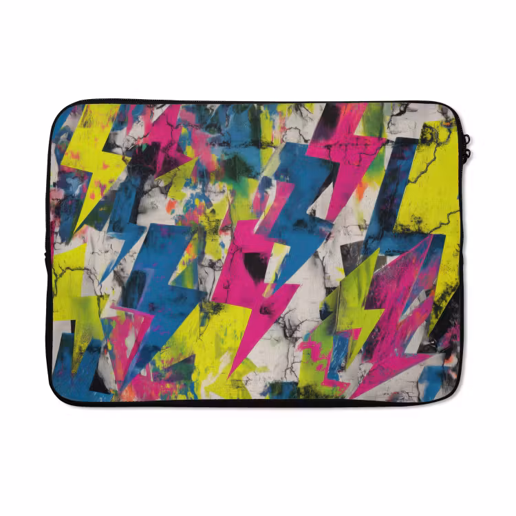 Laptophoes - Bliksemschichten - Patroon - Marmer - Kleuren — 5