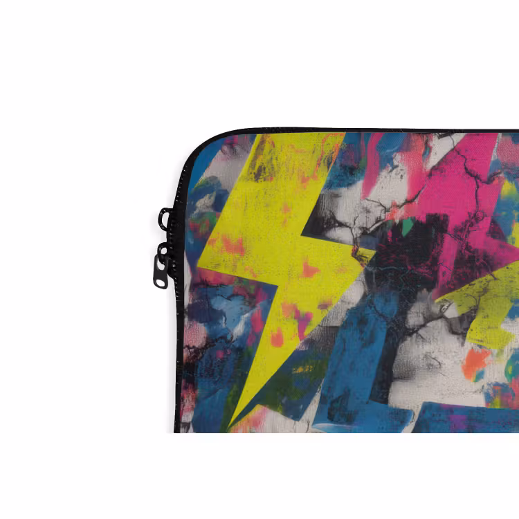 Laptophoes - Bliksemschichten - Patroon - Marmer - Kleuren — 6