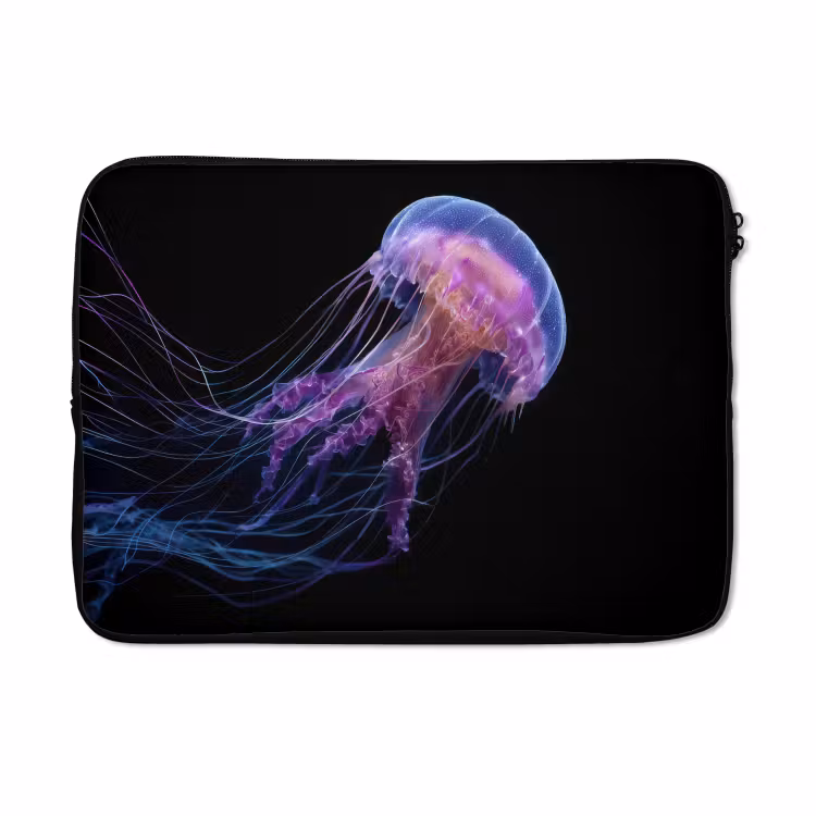Laptophoes - Kwal - Doorzichtig - Roze - Tentakels — 5