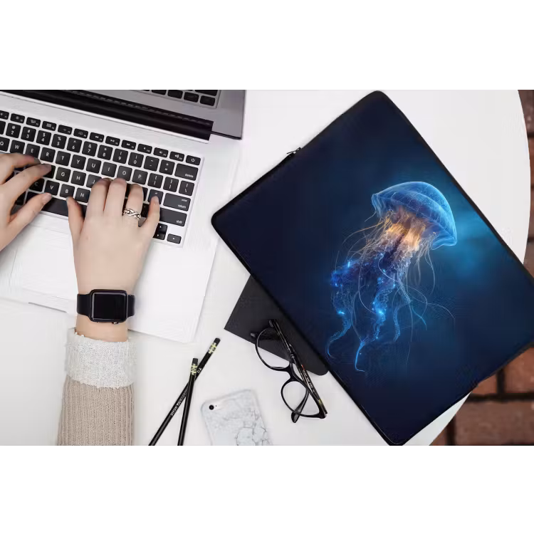 Laptophoes - Kwal - Lichtgevend - Tentakels - Blauw — 3