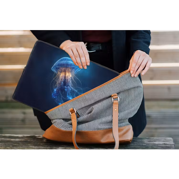 Laptophoes - Kwal - Lichtgevend - Tentakels - Blauw — 4