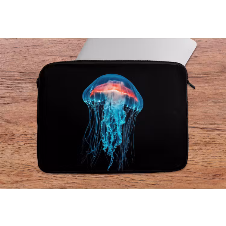 Laptophoes - Kwal - Tentakels - Blauw - Licht — 2
