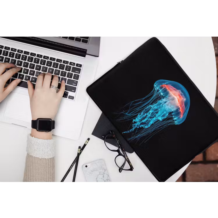Laptophoes - Kwal - Tentakels - Blauw - Licht — 3