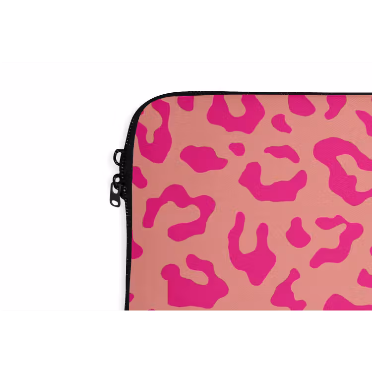 Laptophoes - Panterprint - Roze - Dierenprint - Minimalistisch — 6