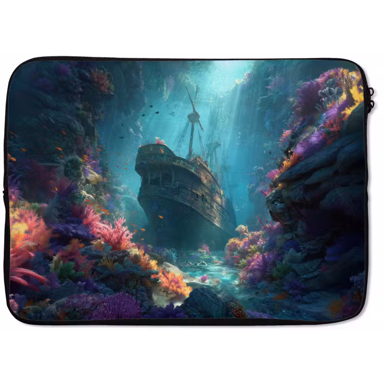Laptophoes - Schip - Hout - Koraalriffen - Zonlicht — 1
