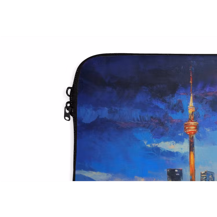 Laptophoes - Skyline Toronto - Modern - Stadslicht - Blauw — 6