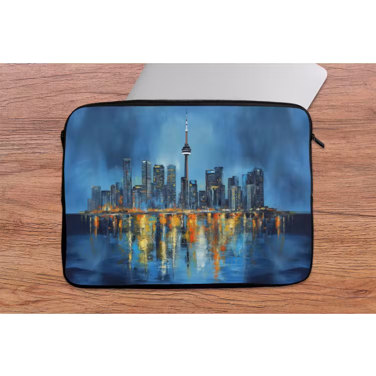 Laptophoes - Skyline Toronto - Water - Stadslichten - Toren — 2