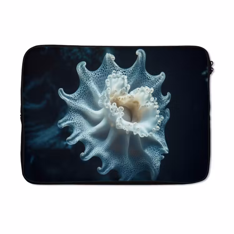 Laptophoes - Zeewezen - Wit - Golven - Water — 5