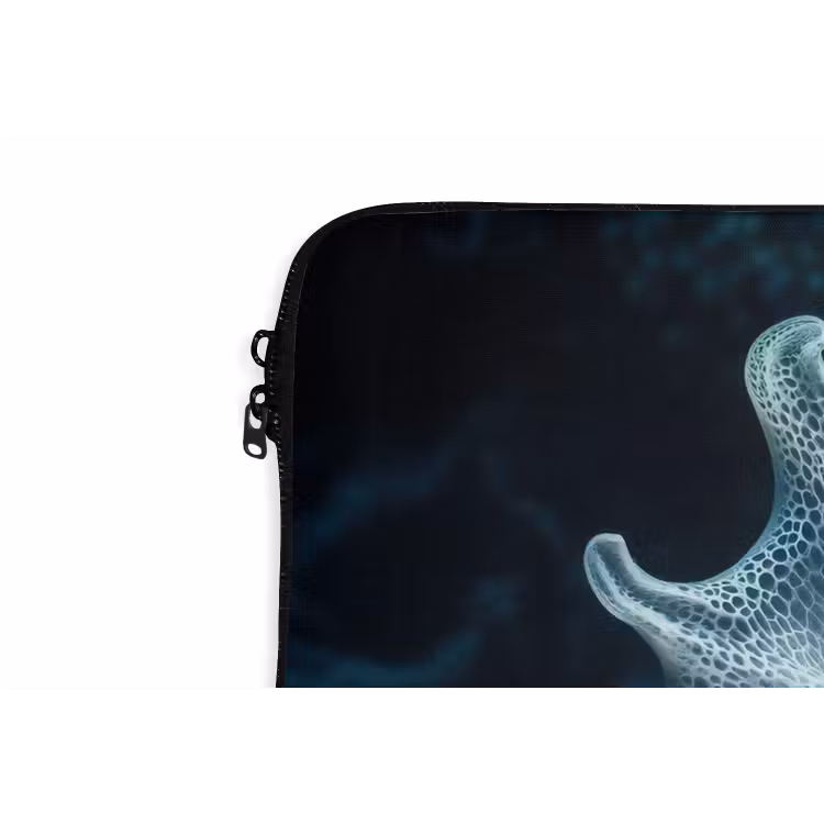 Laptophoes - Zeewezen - Wit - Golven - Water — 6