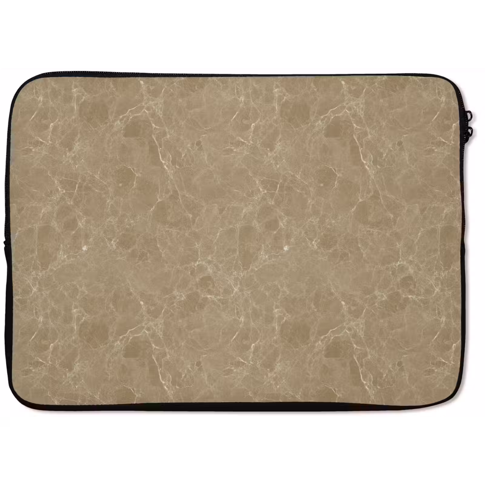 Laptophoes - Beige - Marmer - Witte aders — 1