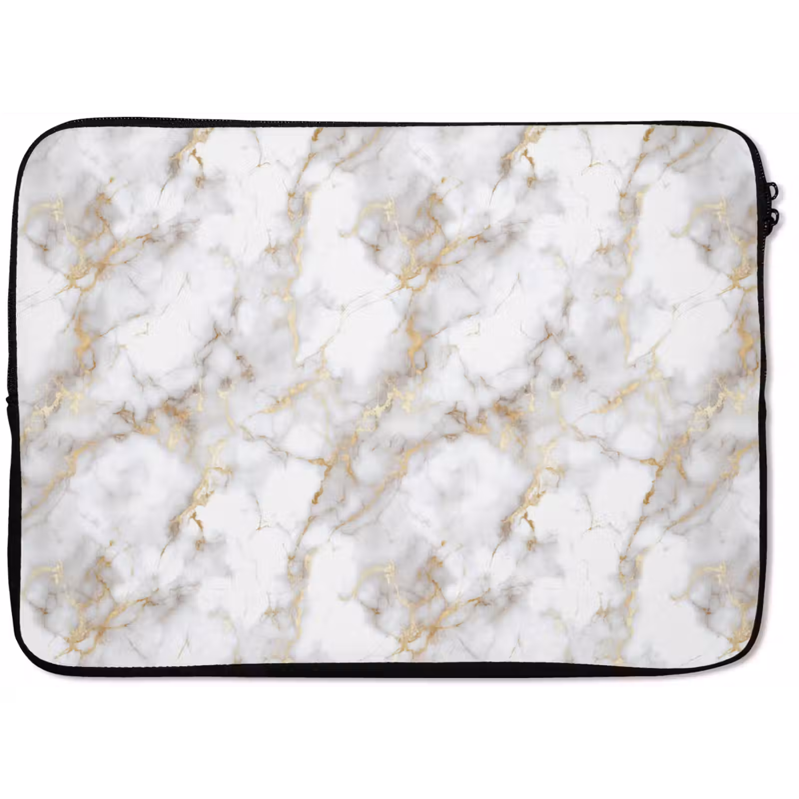 Laptophoes - Gouden aders - Marmer - Wit — 1