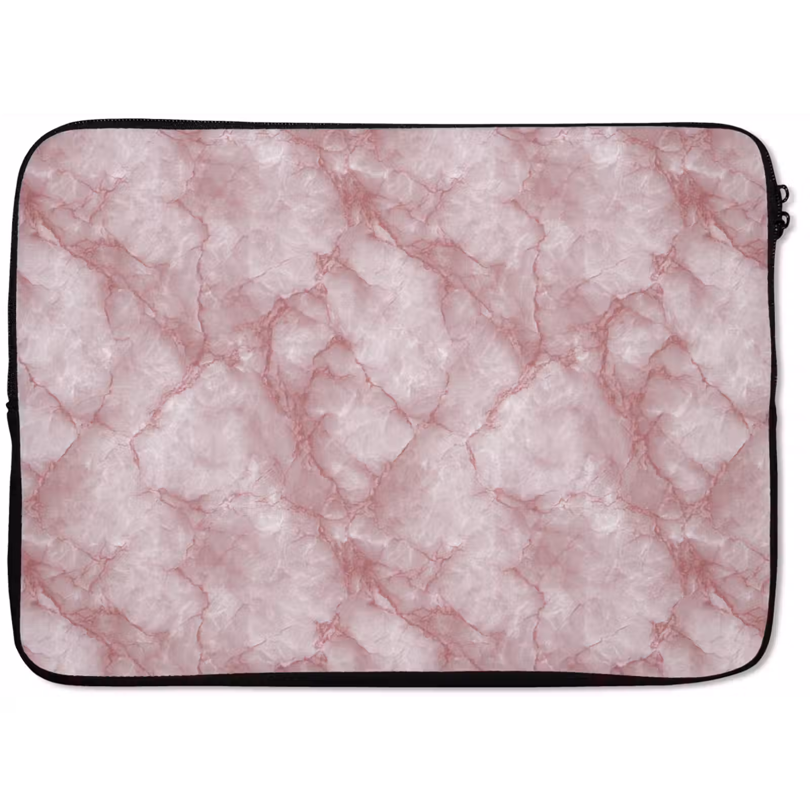 Laptophoes - Roze - Kwartsmarmer - Aders — 1