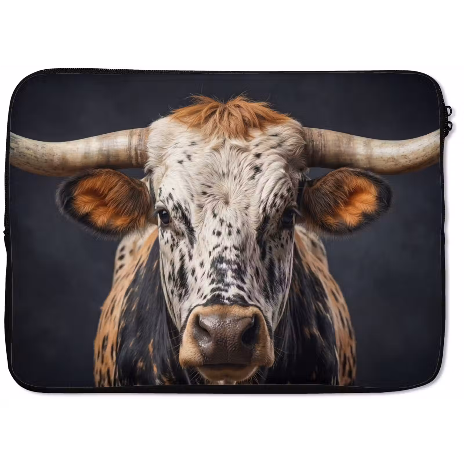 Laptophoes - Stier - Kleurrijk - Hoorns — 1