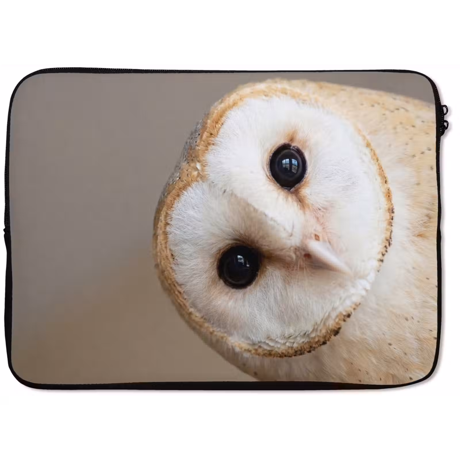 Laptophoes - Uil - Bruin - Wit — 1