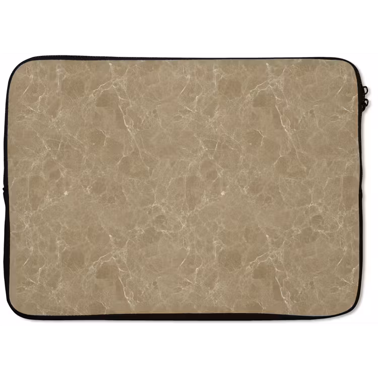 Laptophoes - Beige - Marmer - Witte aders — 1