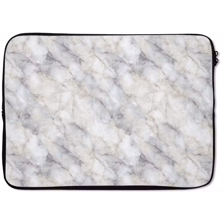 Laptophoes - Grijs - Marmer - Gedetailleerd — 1