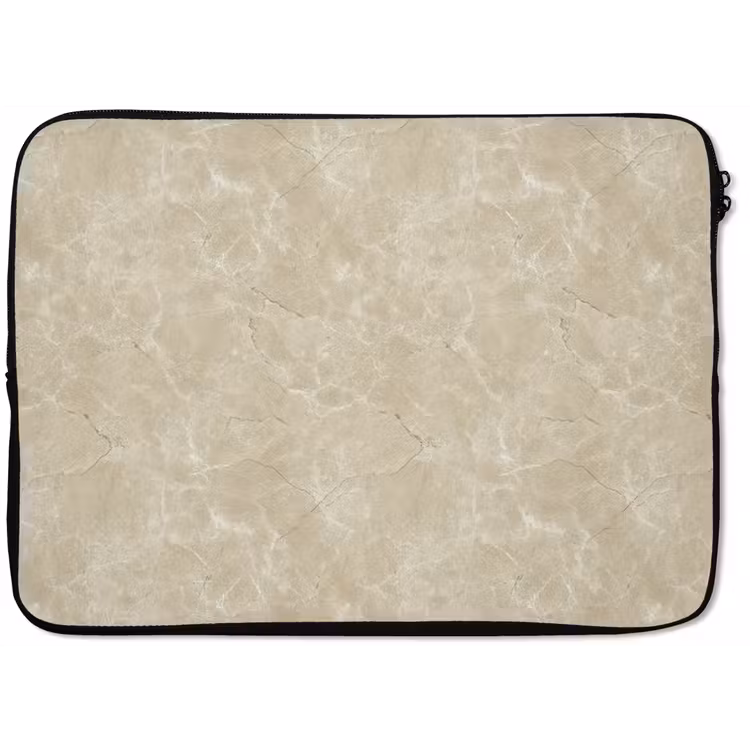 Laptophoes - Lichtbeige - Marmer - Diffusie adering — 1