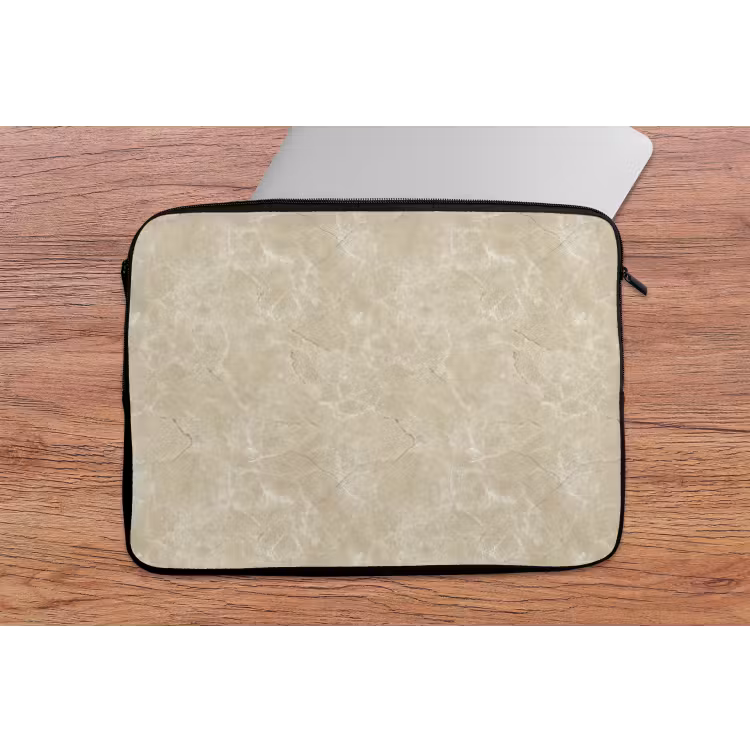 Laptophoes - Lichtbeige - Marmer - Diffusie adering — 2