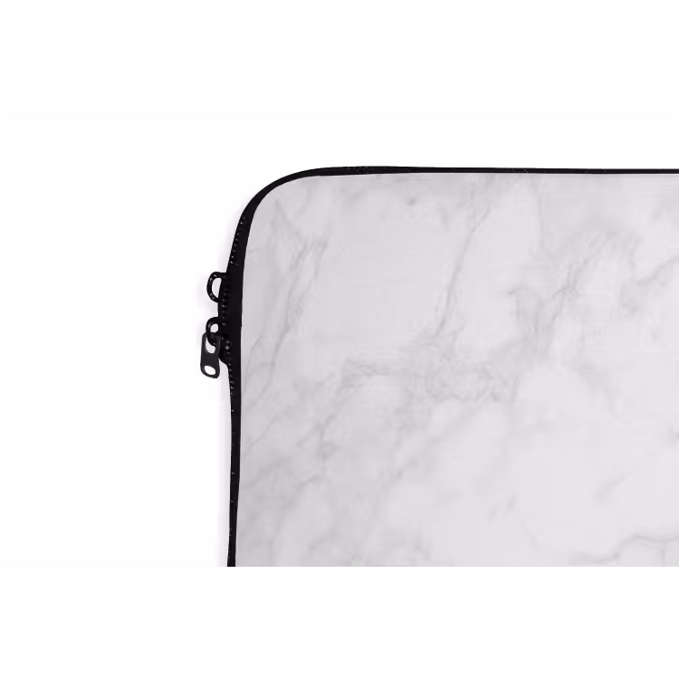 Laptophoes - Minimalistisch - Wit - Grijze aders — 6