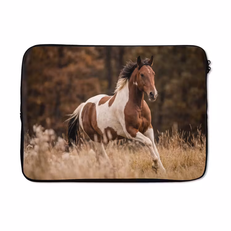 Laptophoes - Paard - Bruin - Gras — 5
