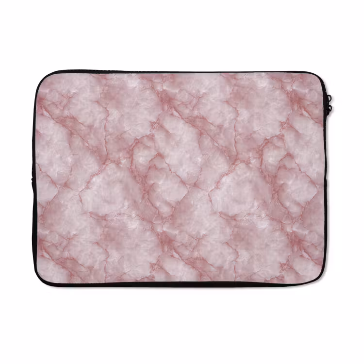 Laptophoes - Roze - Kwartsmarmer - Aders — 5