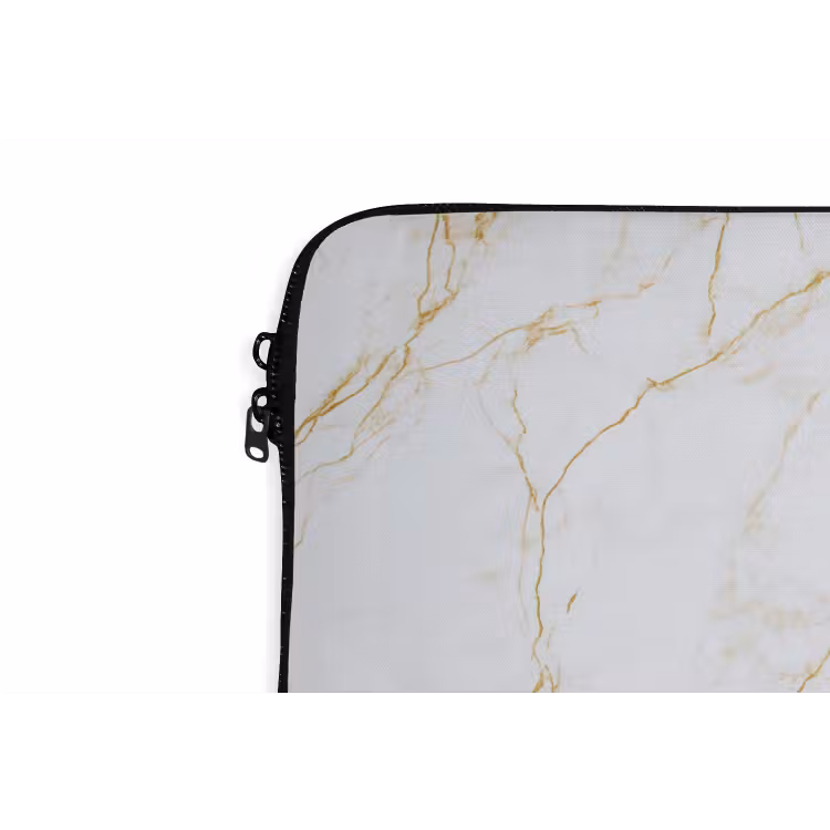 Laptophoes - Wit - Marmer - Goud - Luxueus — 6