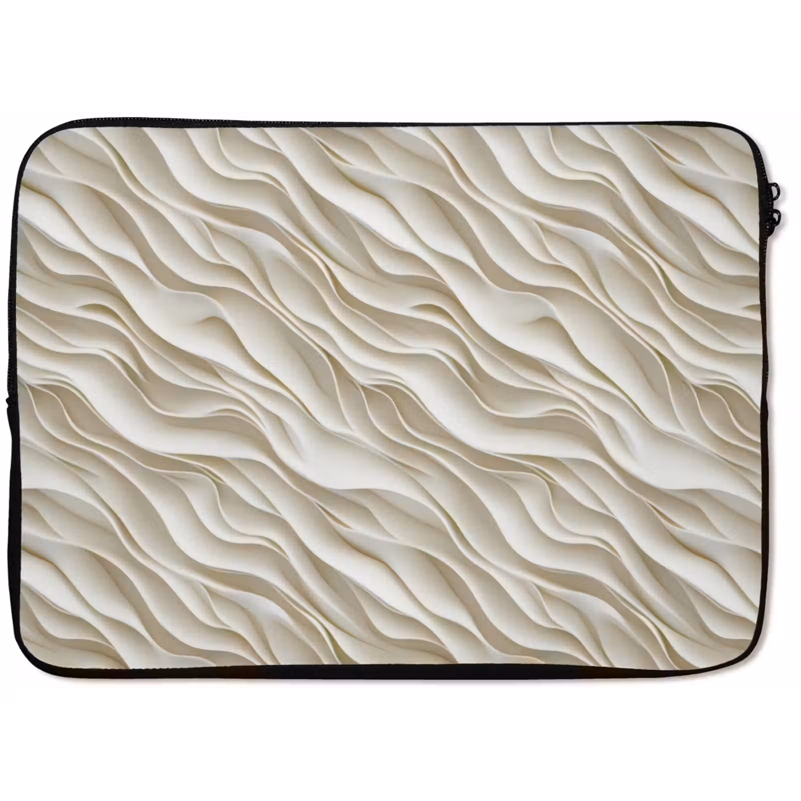 Laptophoes - Golven - Wit - Minimalistisch — 1